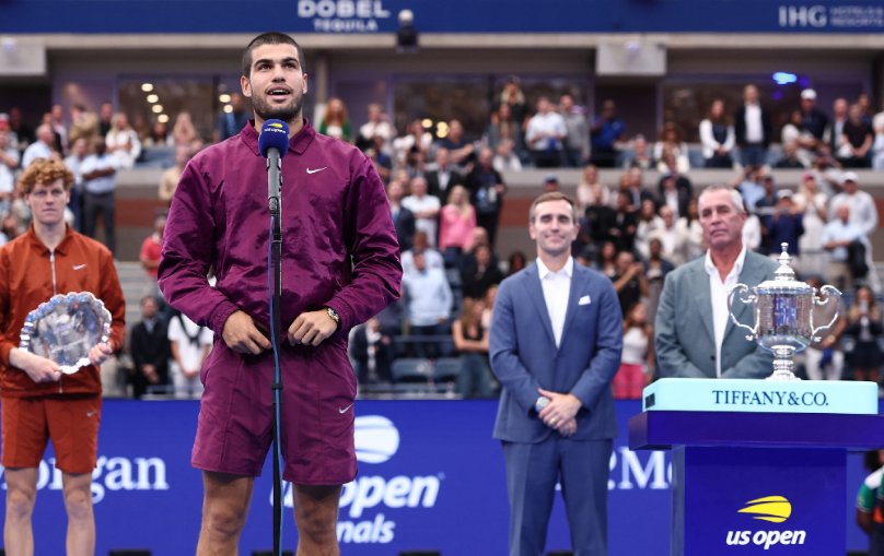 你们给予我, 非常感谢你, 赛后与辛纳 你们给予我, 非常感谢你, 赛后与辛纳